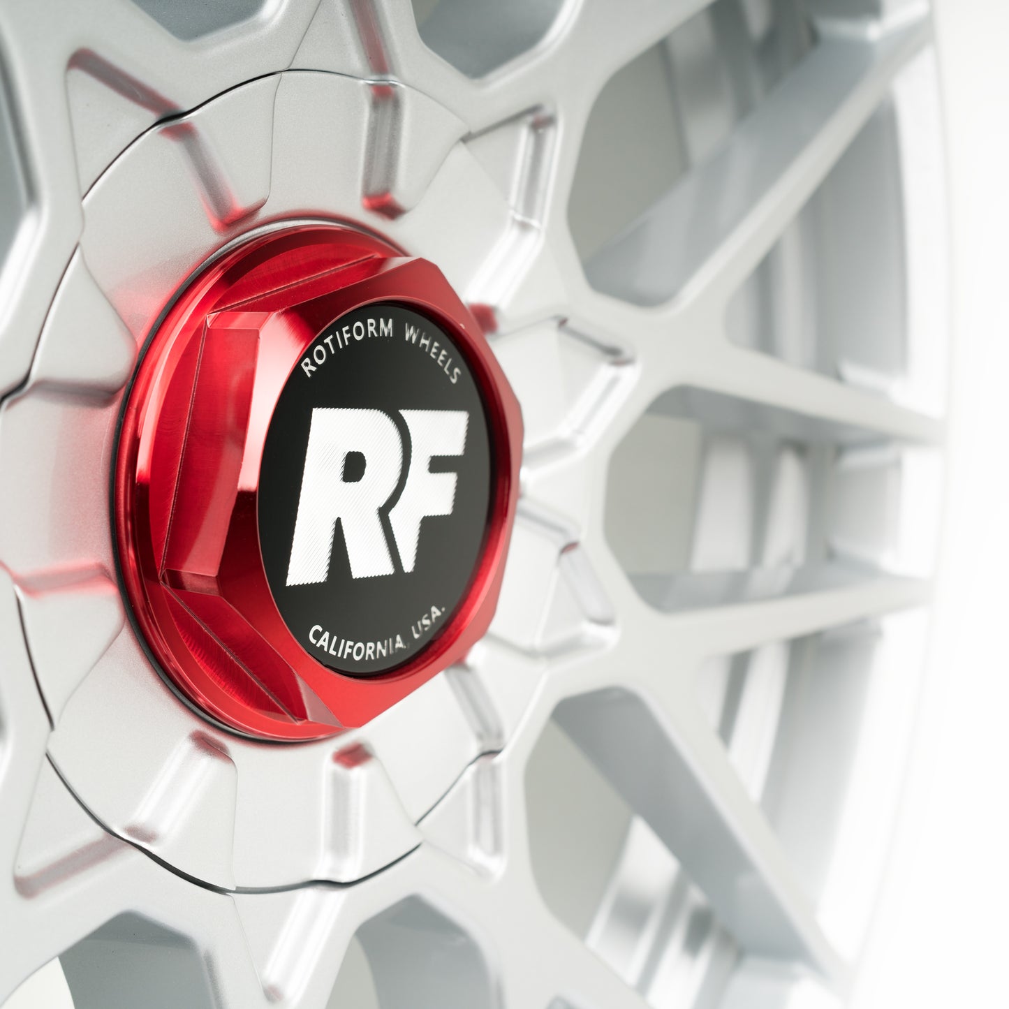 Rotiform Zentralverschluss Nabendeckel – Candy Rot Optik