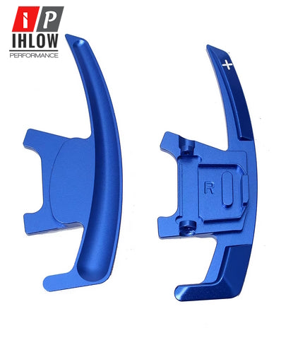 Aluminium Schaltwippen V2 VW Golf 7 GTI / R / CS T-Roc Tiguan Polo Rot Blau Schwarz Silber