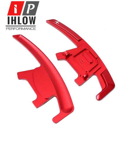 Aluminium Schaltwippen V2 VW Golf 7 GTI / R / CS T-Roc Tiguan Polo Rot Blau Schwarz Silber