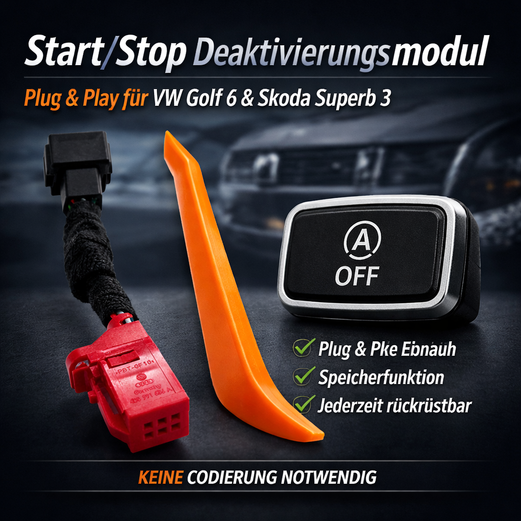 Start/Stop Deaktivierungs Modul Volkswagen Golf 6 Skoda Suberb 3