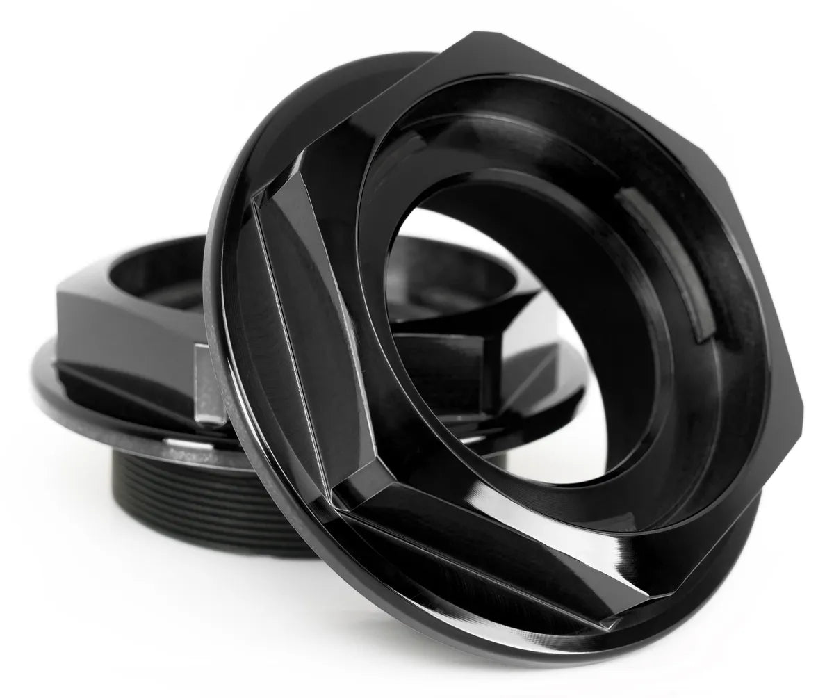 Rotiform Zentralverschluss Nabendeckel – Schwarz Glänzend