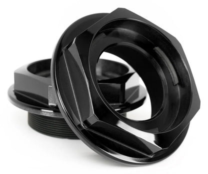 Rotiform Zentralverschluss Nabendeckel – Schwarz Glänzend